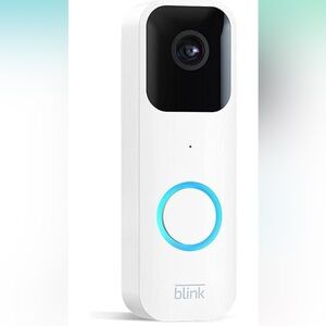 Blink Video Doorbell Wifi, Two-way Audio, Video, Wired/Battery Operate - New